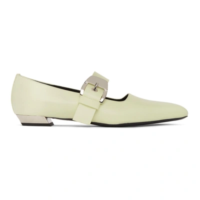 Proenza Schouler Yellow Mary Jane Slip-on Loafers In Lemon