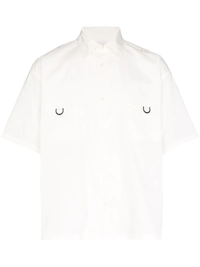 Ambush D-ring Detail Short Sleeve Shirt In White