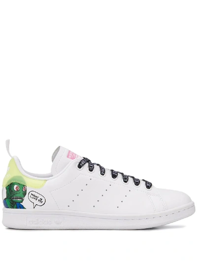 Fiorucci X Adidas Aliens Stan Smith Trainers In White