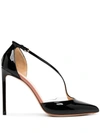 Francesco Russo Pointed-toe Asymmetric Pumps In Black