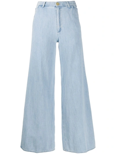 Forte Forte High-waisted Flared Jeans In Blue
