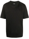 Fendi Ff Motif T-shirt In Black