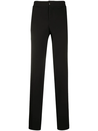 Pt01 Jersey Velvet Jogging Pants W/coulisse In Nero