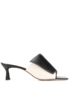 Wandler Isa Two-tone Sandals In White/black