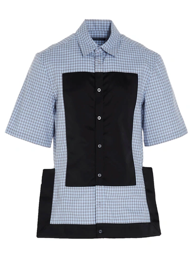 Nicomede Gingham Shirt With Satin Detail In Multicolor