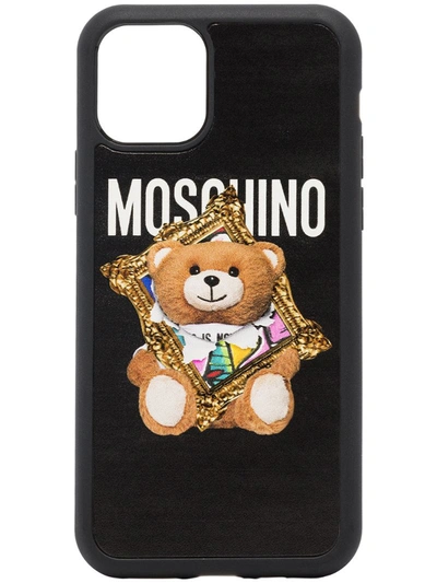 Moschino Bear Motif Iphone 11 Pro Max Case In Black