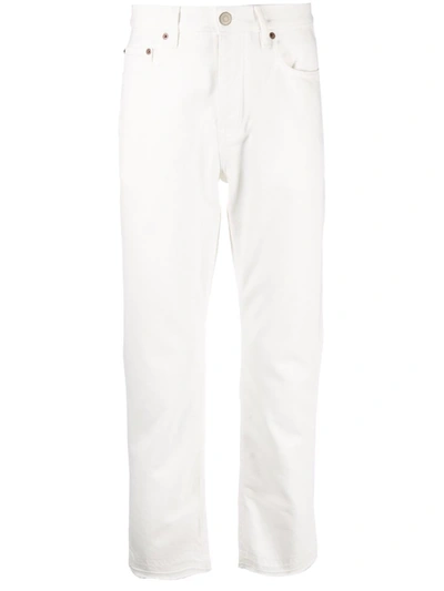 Harmony Paris Organic Cotton Cropped Jeans In Weiss
