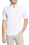 Eton Soft Casual Line Slim Fit Piqué Polo Shirt In White