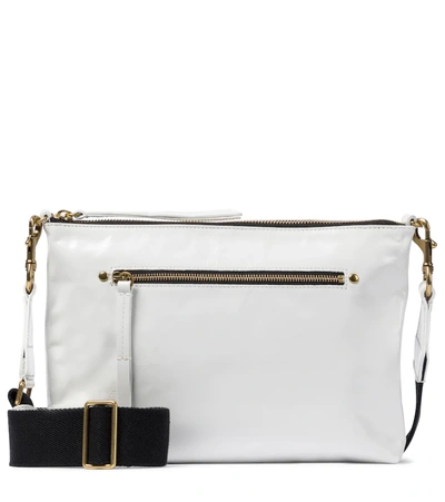 Isabel Marant Nessah Leather Crossbody Bag In White