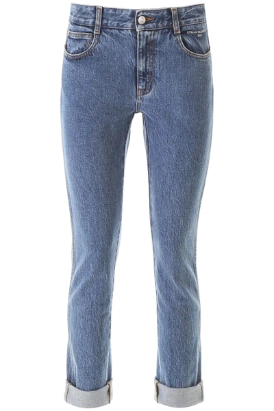 Stella Mccartney Mid Rise Skinny Boyfriend Jeans In Blue