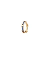 Tory Burch Serif-t Enameled Stackable Ring In Tory Gold/pale Marina