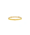 Tory Burch Serif-t Enameled Stackable Bracelet In Tory Gold/yellow/new Ivory