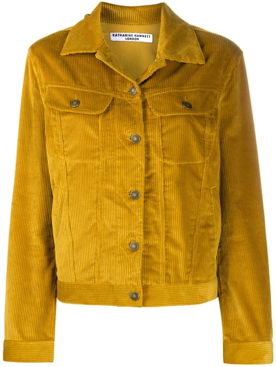 Katharine Hamnett Keith Corduroy-style Jacket In Yellow