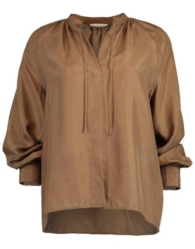 Vince Timber Poet Popover Top