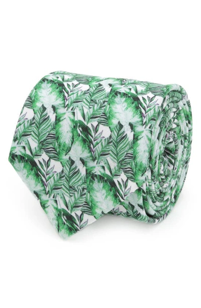 Cufflinks, Inc Palm Leaf Cotton Tie In Green