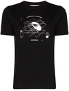 Coperni Glow In The Dark Graphic-print T-shirt In Black