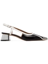 Marni Metal Toe Cap Pumps In Black