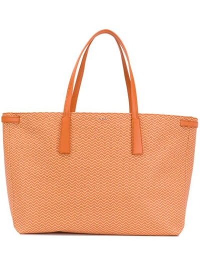 Zanellato Duo Grand Tour Blandine Shopping Bag In Orange