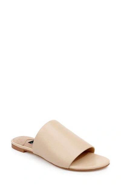 Zac Zac Posen Viola Slide Sandal In Latte Nappa Leather