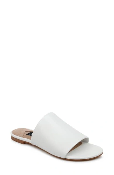 Zac Zac Posen Viola Slide Sandal In White Nappa Leather