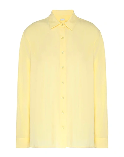 8 By Yoox Shirts In Light Yellow