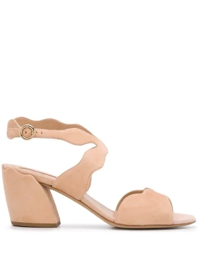 Chloé 60 Sand Suede Sandals In Neutrals