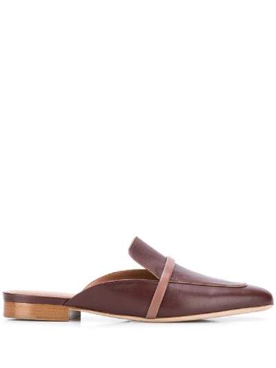 Malone Souliers Jade Brown Leather Mules