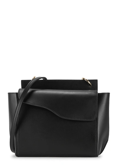ATP ATELIER AULLA BLACK LEATHER CROSS-BODY BAG 3803521