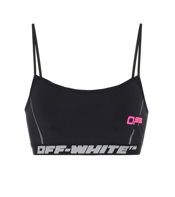 white sports bra