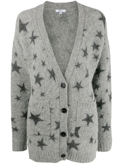 Rails Oslo Grey Star-intarsia Cardigan