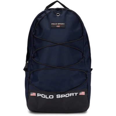 Polo Ralph Lauren Navy Logo Nylon Backpack