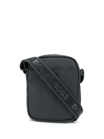 Hugo Boss Hyper Black Coated Nylon Cross-body Bag