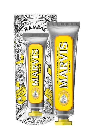 Marvis Wonders Of The World Rambas Toothpaste 75ml In Yellow