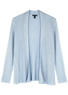 Eileen Fisher Light Blue Ribbed-knit Cardigan