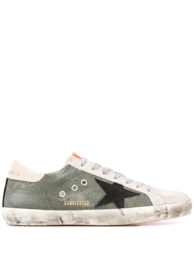 Golden Goose Men's Superstar Canvas & Leather Sneakers In Green