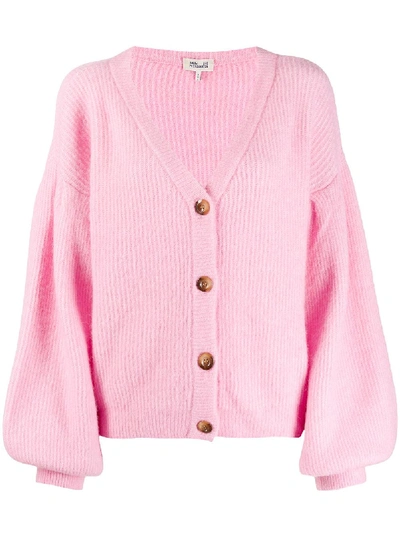 Baum Und Pferdgarten Celine Wool Blend Knit Cardigan In Pink
