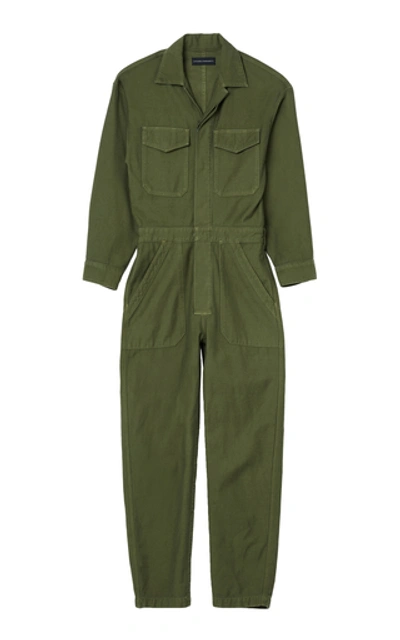 Citizens Of Humanity Marta Long Sleeve Cotton Twill Utility Jumpsuit In Retreat