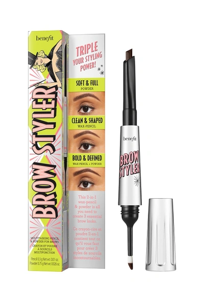 Benefit Cosmetics Brow Styler Eyebrow Pencil & Powder Duo-brown In Green