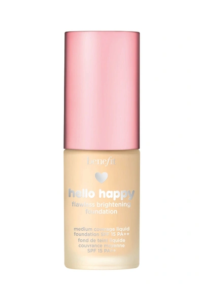 Benefit Hello Happy Flawless Brightening Foundation Travel Size 10ml - Colour Shade 11 In Shade 9