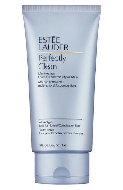 Estée Lauder Perfectly Clean Multi-action Foam Cleanser/purifying Mask 5 oz/ 150 ml In N,a