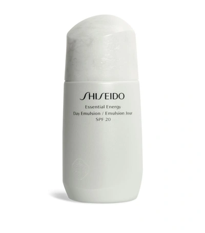 Shiseido Essential Energy Moisturising Day Emulsion Spf20 75ml In White