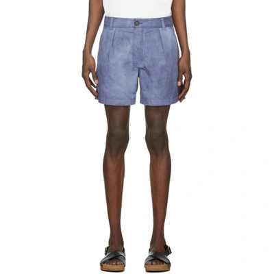 Jacquemus Le Short Washed Tennis Shorts In Navy