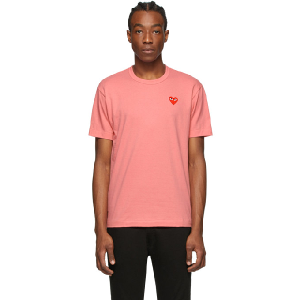 comme des garcons t shirt pink