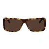 Saint Laurent Sl 366 Lenny Squared Acetate Sunglasses In Havana Havana Brown