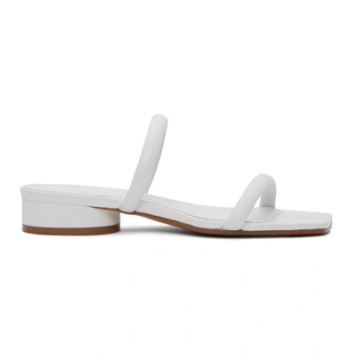 Maison Margiela White Strappy Tabi Sandals In T1003 White