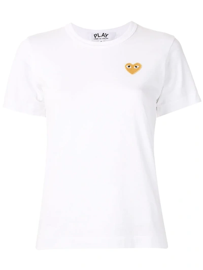 Comme Des Garçons Play White Heart Patch T-shirt