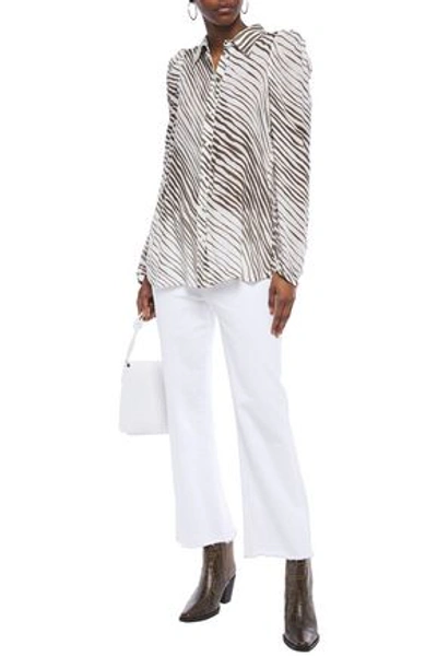 See By Chloé Printed Gauze Shirt In White