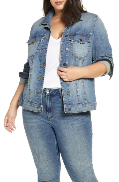 Kut From The Kloth Helena Denim Trucker Jacket In Empathetic