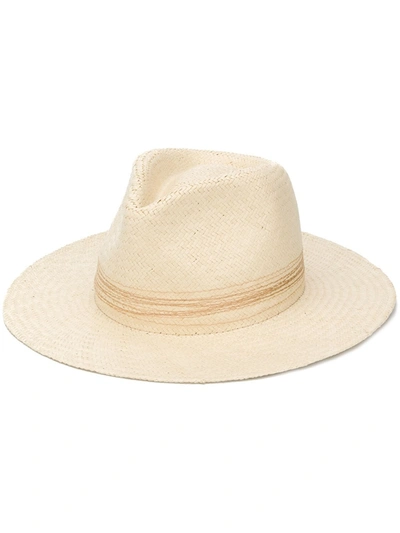 Rag & Bone Packable Straw Fedora Hat In Natural