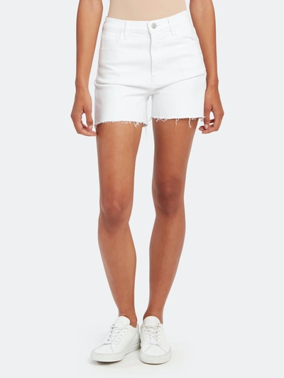 J Brand Jules High-rise Denim Shorts In White